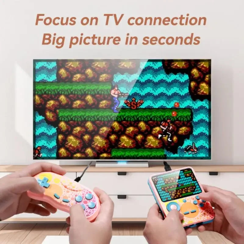 G6 Game Console 3.5 Inch Screen Handheld Portable Support 2 Players Video Gaming Machine for Kids
