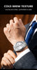 PAAZOMU Fashion Men's Quartz Watch Stainless Steel Waterproof Luminous Man Watch Chronograph Date Multifunction Watches For Men