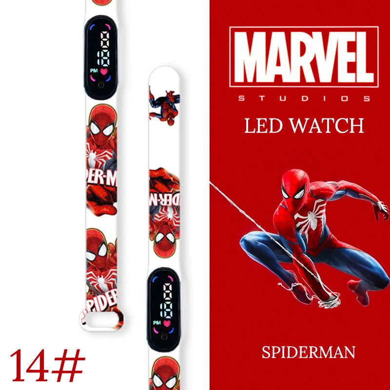 New Spiderman Kid's Watches Men Sport Wristband Bracelet Waterproof Children Digital Watch Boys LED Clock relogio montre