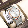POEDAGAR High Quality Watches For Men Stainless Steel Waterproof Luminous Man Watch Date Week Luxury Business Quartz Men's Watch