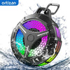 Bluetooth Shower Speaker, IP67 Waterproof Portable Speakers, Small Outdoor Speaker with LED Light, True Wireless Stereo for Home
