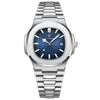 POEDAGAR Luxury Brand Men's Quartz Wristwatch Stainless Steel Waterproof Luminous Date Man Clock Square Business Watches For Men