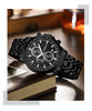 CRRJU Brand Creative Multifunction Male Wristwatch Date Display Stainless steel Men Quartz Watch Waterproof Sports Chronograph