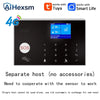 Home 4G GSM Alarm Security System 433MHz Wireless 2.4G WIFI Smart Alarm Kit Works with TUYA Smart Life APP Compatible with Alexa