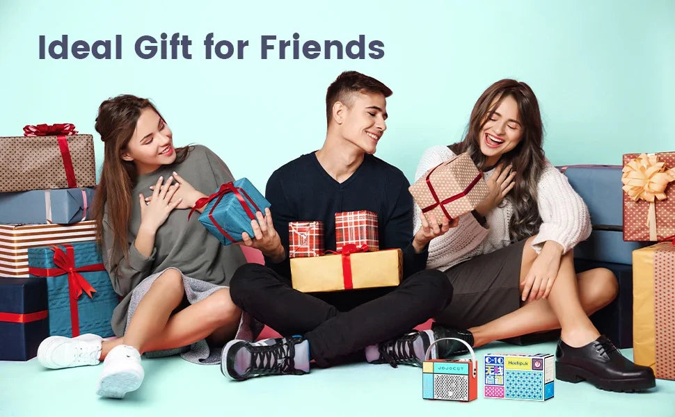 Portable Bluetooth Speaker Rechargeable Wireless Speaker with Deep Bass Support TF Card USB Drive Home Decor for Party Outdoor
