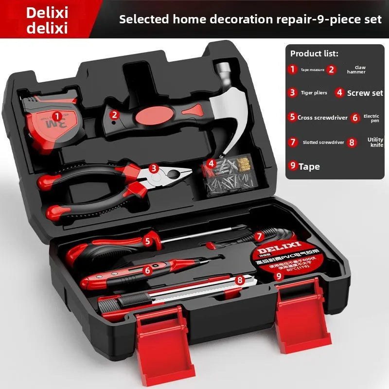 Multifunctional Tool Kit Home Repair Hand Tools Set with Storage Box for Household DIY Maintenance