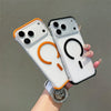 For Magsafe Frameless Magnetic Translucent Case For iPhone 17 16 15 14 13 12 Pro Max Plus Wireless Charging Shockproof Cover