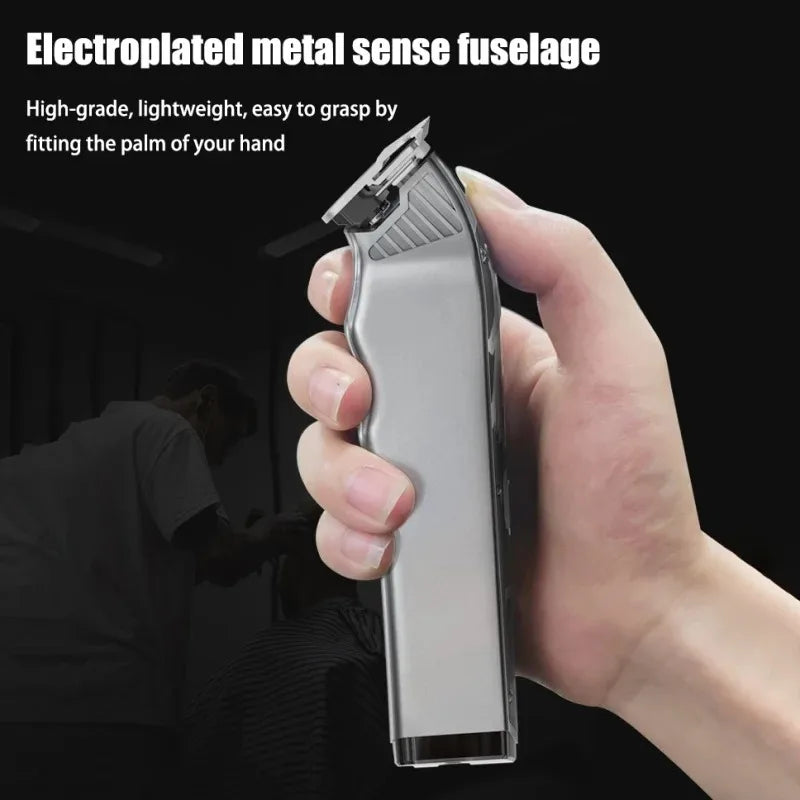 New D0 MadeShow M10M11 Professional Hair Clipper + Trimmer Set 0.1mmHair Cutting Machine Cutting T Blade High Speed High Quality