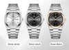 PAAZOMU Fashion Men's Quartz Watch Stainless Steel Waterproof Luminous Man Watch Chronograph Date Multifunction Watches For Men