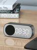 Bluetooth speaker, mirror-faced clock alarm clock smart speaker, bass-heavy FM card insertable small speaker