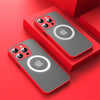 Luxury Armor Matte For Magsafe Magnetic Wireless Charging Case For iPhone 17 16 15 14 13 12 11Pro Max Mini Plus Shockproof Cover