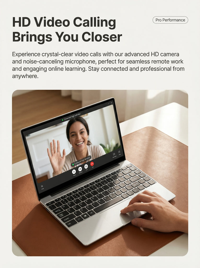 New Ultra Slim 14.1 Inch Laptop Intel Core I3-6100U 32GB RAM 2TB SSD 1920*1080 FHD Display Windows 11 Pro Office Study Computer
