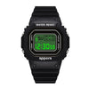 YIKAZE Sports Watch Boys Girls Student LED Electronic Watch Colorful Men Women Square Digital Watches Waterproof Rubber Clock