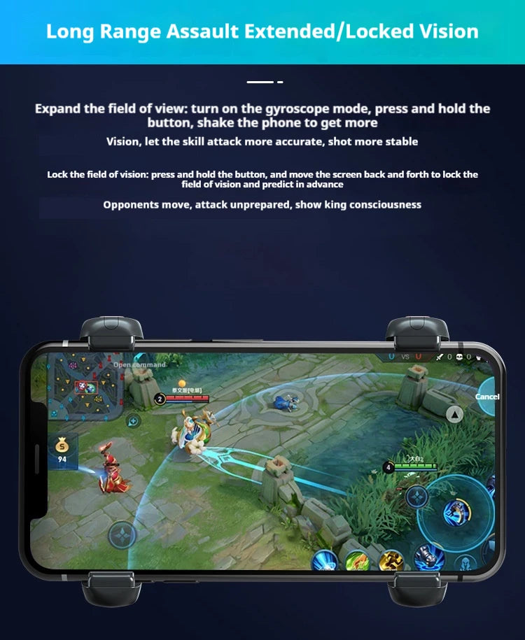 2025 New Ghost S07 Wireless Bluetooth Mobile Gaming Controller FPS Game Auxiliary Controller Intelligent Mapping For Android IOS