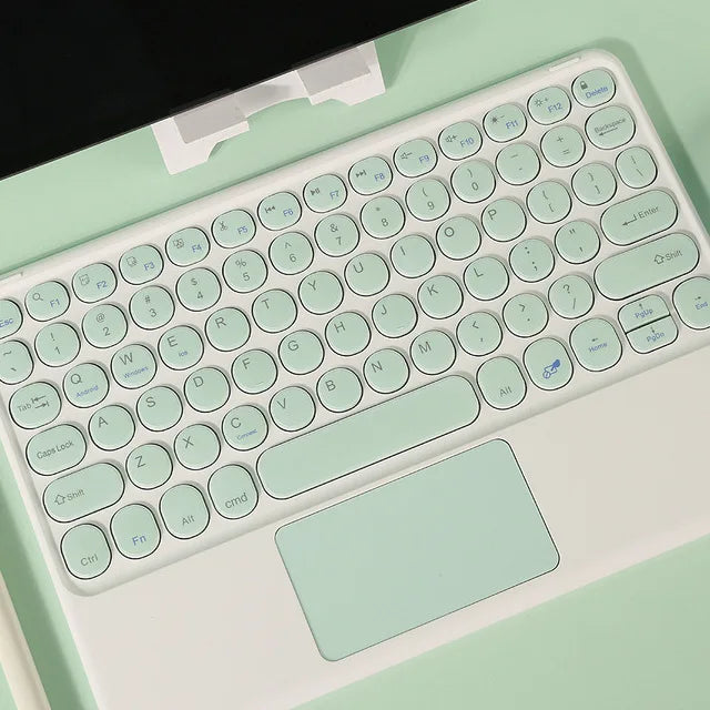 Bluetooth Wireless Keyboard With Touchpad Hebrew Spanish Korean For iPad Pro Air for Xiaomi Huawei Android Windows Tablet