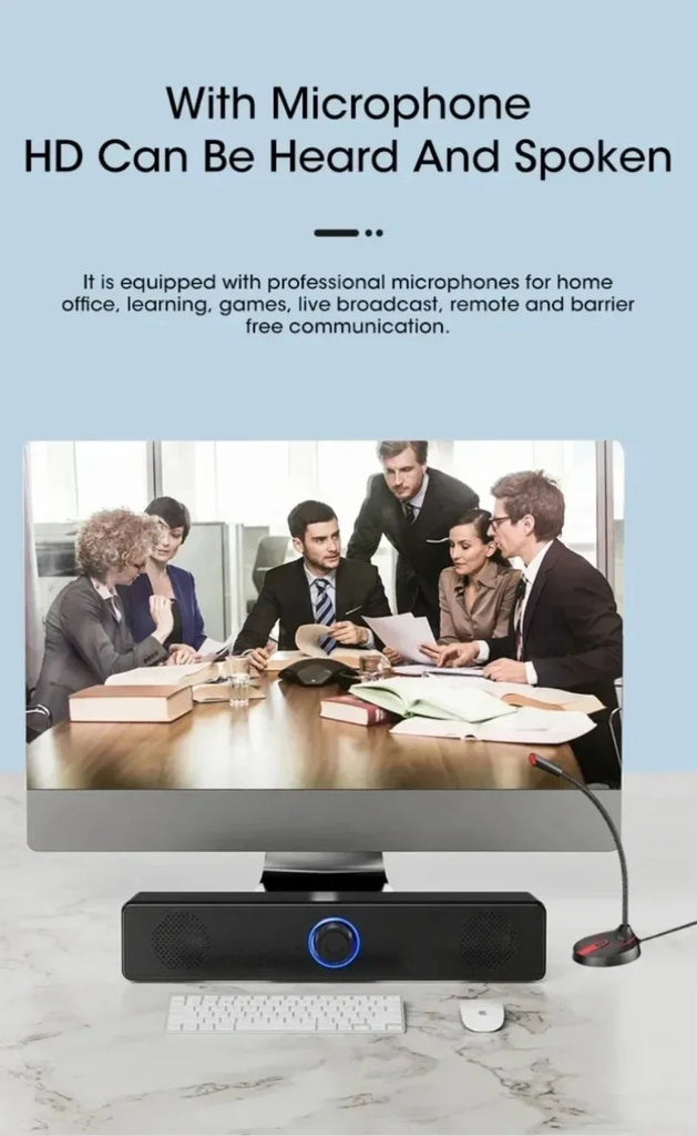 Bluetooth Long Wired Small Speaker Double Speakers High Volume Computer Mobile Phone Home TV Notebook Multimedia Desktop Speaker