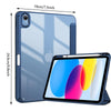Generation 11 Inch (2025), iPad 10th Generation 10.9 Inch (2022) -  Cover with Clear Transparent Back Shell