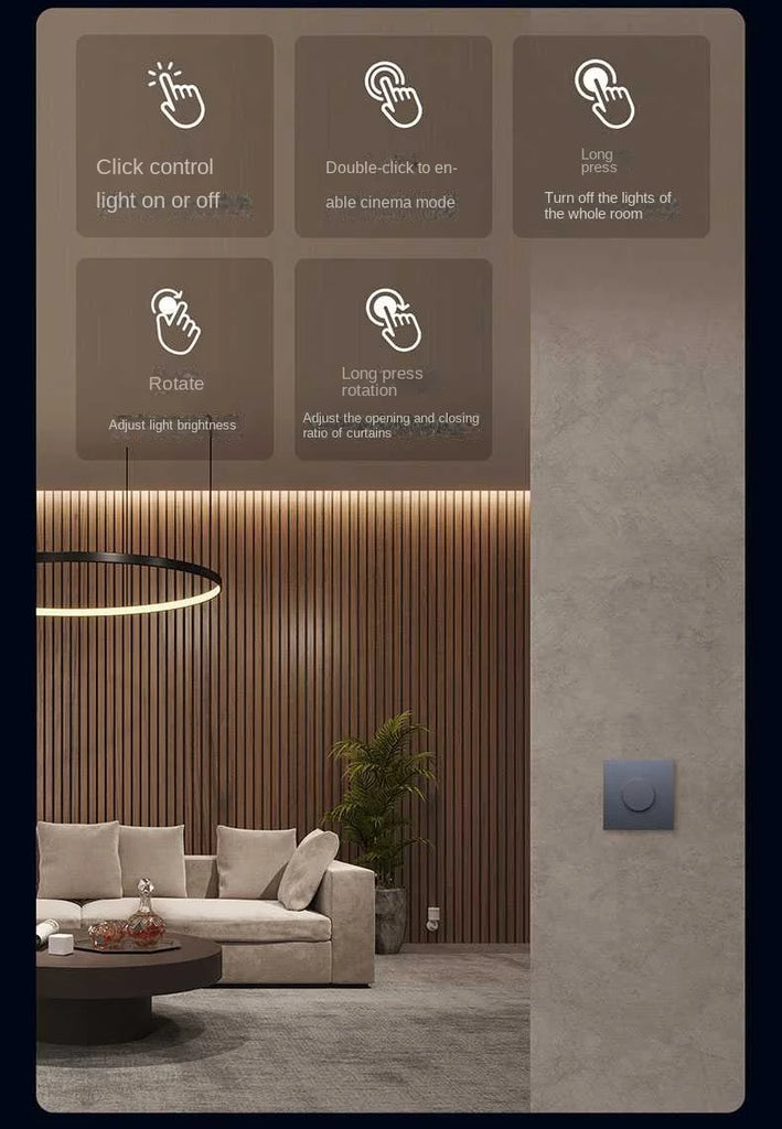 Aqara H1 EU Smart Homekit Rotary Switch Wireless Intelligent Adjustment Off Light Brightness Zigbee 3 Home Life Remote Control
