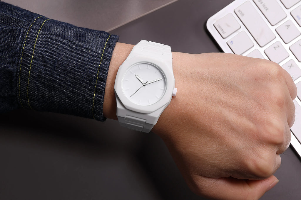 Simple casual men's women's watches, macaroon color quartz watches, round dial quartz watches, suitable for daily life, gifts
