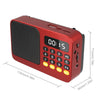 Bluetooth 5.0 Portable FM Radio Small Emergency Recargable Sound Box Mini Vintage Speaker Mp3 Player Support TF Card USB Drive