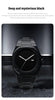Premium Men's Black Watch with Calendar, Quartz Movement, Gift Box, Polycarbonate Plastic Case, Women's Attention