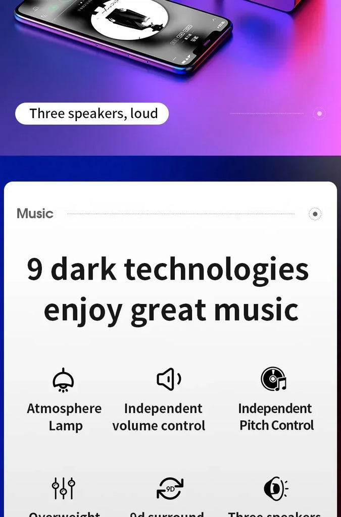 Bluetooth Speaker Home Theater Sound Bass System Mini Speakers Desktop Computer MP3 Player Audio for PC Phone Subwoofer Soundbar