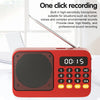 Bluetooth 5.0 Portable FM Radio Small Emergency Recargable Sound Box Mini Vintage Speaker Mp3 Player Support TF Card USB Drive