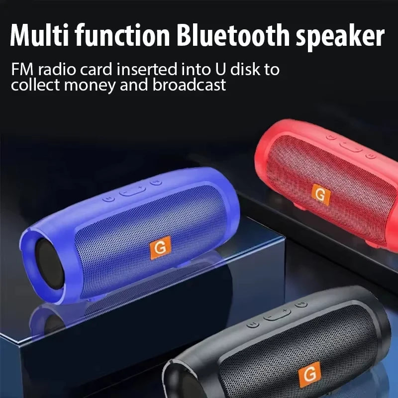 Lenovo Bluetooth Speaker Dual Speaker Stereo TF USB Playback FM Voice Broadcasting Subwoofer Outdoor Wireless Portable Speakers