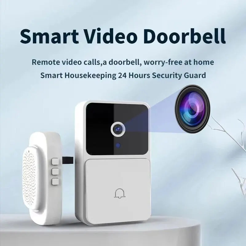 Wireless WiFi Video Doorbell for Home Security - HD Camera, Night Vision, Two-Way Intercom & Voice Change Feature