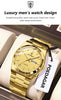 POEDAGAR Fashion Classic Man Watch Waterproof Luminous Date Week Luxury Men Watch Stainless Steel Quartz Business Men's Watches