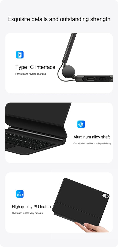 TouchPad Magic Keyboard for iPad Air 11 13 M4 2026 M3 M2 iPad 10 10th Air 4 5 6 iPad Pro 11 12.9 13'' M5 M4 Smart Cover Backlit