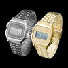 F91W Non-Waterproof Steel Band Watch For Women, Men, Business Clock, Multi-Functional LED Digital Sports Watch, Electronic Clock