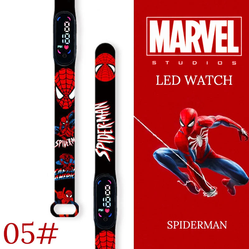 New Spiderman Kid's Watches Men Sport Wristband Bracelet Waterproof Children Digital Watch Boys LED Clock relogio montre