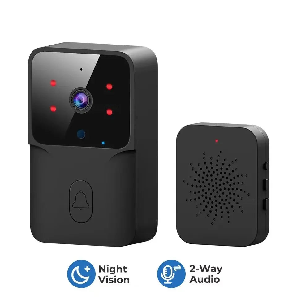 NEW HOT Wireless Smart Video Doorbell, Secure Home Monitoring2.4G WiFi Home Security Camera, 2-way Audio, Night Vision, Battery