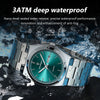 POEDAGAR Luxury Sport Quartz Man Wristwatch Waterproof Luminous Date Week Men Watches Stainless Steel Men's Watch Male Reloj+box