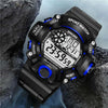 Men's Watch Fashion Sports Electronic Wristwatch Large dial Multifunctional Waterproof Luminous Alarm Kids Male's Military Watch