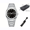 Modern minimalist personality creative all-black men's watch Arabic digital sports leisure alloy men's watch unique design watch