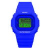 YIKAZE Sports Watch Boys Girls Student LED Electronic Watch Colorful Men Women Square Digital Watches Waterproof Rubber Clock