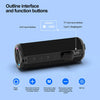 Bluetooth Speaker Wireless LoudSound Subwoofer Outdoor Portable Heavy Bass Fabric Speaker TWS Stereo RGB Ambient Light Speakers