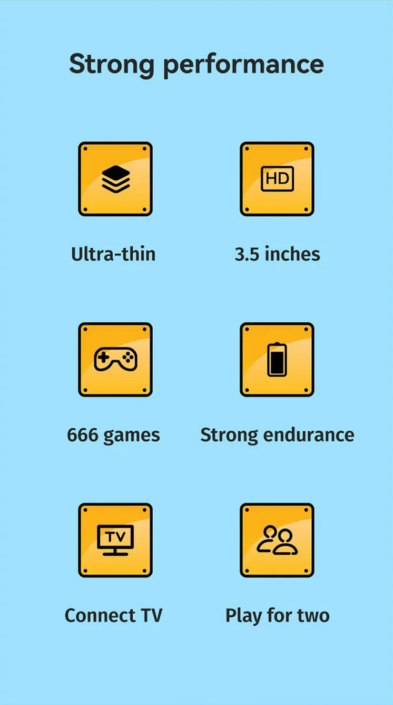 G7 Retro Handheld Game Console, 3.5-Inch LCD,  Built-In 666 Games,Portable Gaming Console, USB Charging Cable, AV Output Cable