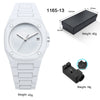 Premium Men's Black Watch with Calendar, Quartz Movement, Gift Box, Polycarbonate Plastic Case, Women's Attention