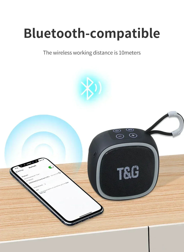 Bluetooth Speaker Mini Portable IPX4 Waterproof Wireless Loudspeaker Support TF FM Card BT TWS Stereo HIFI Sound Box Car Audio