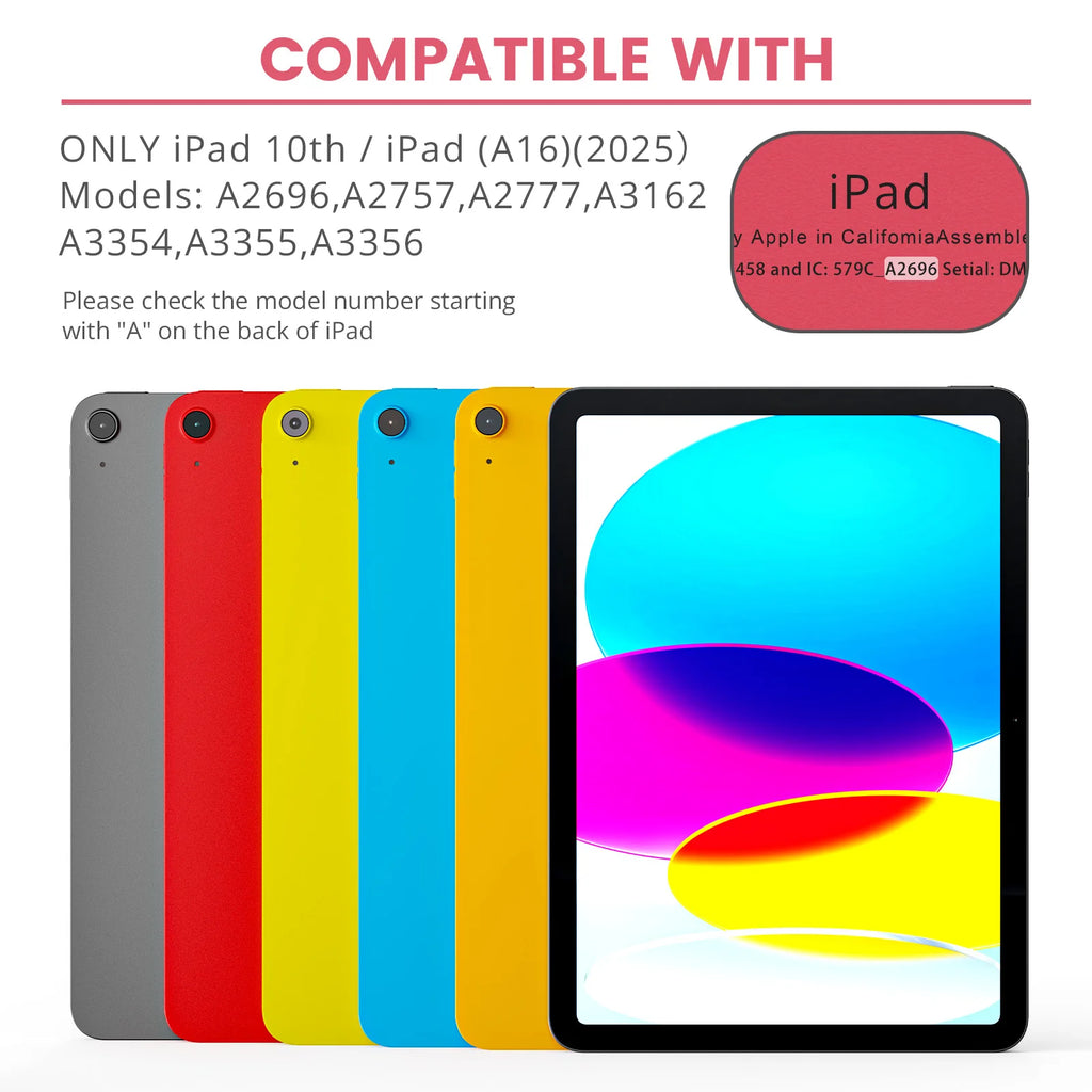Magic Keyboard  for iPad 10th 10.9 inch Case for iPad 11th 10.9 inch A16 2025 Generation Cover Smart Cover Magic Keyboard