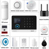 Smart Home GSM Alarm System 4G Wifi System for House Security Wireless with Door Sensor Work with Smart Life APP for Alexa
