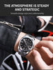 CHRONOS Top Brand Luxury Man Wristwatch Waterproof Luminous Date Men Watches Stainless Steel Quartz Men's Watch Male reloj