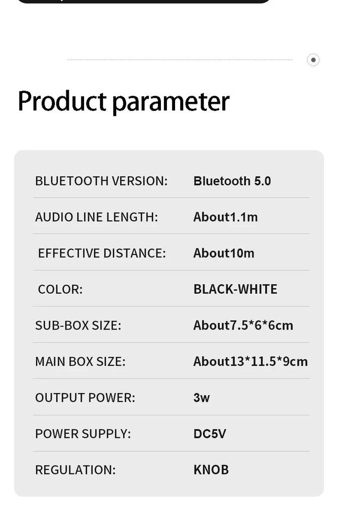 Bluetooth Speaker Home Theater Sound Bass System Mini Speakers Desktop Computer MP3 Player Audio for PC Phone Subwoofer Soundbar