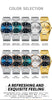 BINBOND Fashion New Men Business Watch Leisure Quartz Stainless Steel Buckle Watches Waterproof Luminous Calendar Men's Watches