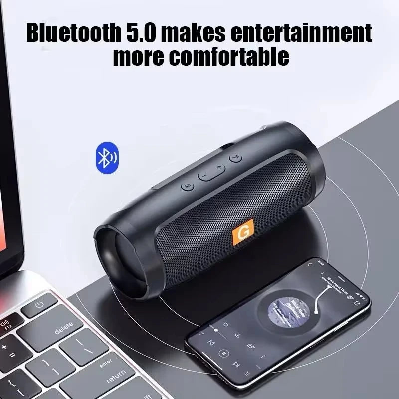 Lenovo Bluetooth Speaker Dual Speaker Stereo TF USB Playback FM Voice Broadcasting Subwoofer Outdoor Wireless Portable Speakers
