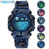 SYNOKE Student Sport Watches For Kids Colorful Electronic Watches 50M Waterproof Clock Children Digital Watch For Boys Girls