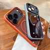 Luxury Transparent for Magsafe Case for IPhone 17 Pro Max 17Air 16 15 14 13 12 11 Pro Max Plating Camera Shockproof Cover